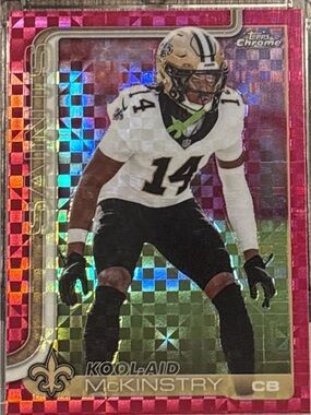 Topps Chrome Pink Holo Prizm Kool-Aid McKinstry Trading Card